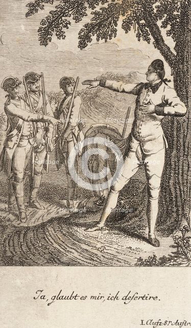 Plate 4 from The Deserter by Sedaine, 1775. Creator: Daniel Berger.