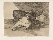 Plate 40 from The Disasters of War (Los Desastres de La Guerra): He ge..., 1810 (published 1863). Creator: Francisco Goya
