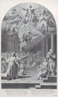 Plate 40: the division of the elect from the reprobate, 1756. Creators: Bartolomeo Crivellari, Gabriel Söderling