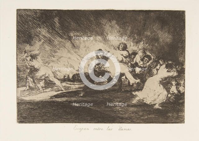 Plate 41 from 'The Disasters of War' (Los Desastres de La Guerra): 'They ..., 1810 (published 1863). Creator: Francisco Goya.