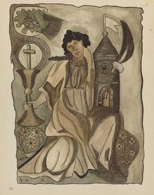 Plate 41: Santa Barbara: From Portfolio "Spanish Colonial Designs of New Mexico", 1935/1942. Creator: Unknown