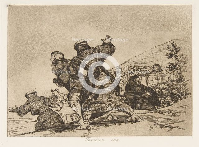 Plate 43 from 'The Disasters of War' (Los Desastres de la Guerra): 'This ..., 1810 (published 1863). Creator: Francisco Goya.