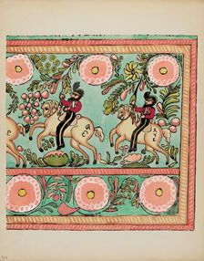 Plate 43: Painted Chest Design: From Portfolio "Spanish Colonial Designs of New Mexico", 1935/1942. Creator: Unknown