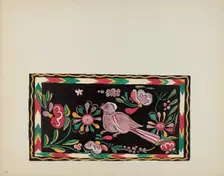 Plate 44: Painted Chest Design: From Portfolio "Spanish Colonial Designs of New Mexico", 1935/1942. Creator: Unknown