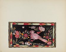 Plate 44: Painted Chest Design: From Portfolio "Spanish Colonial Designs of New Mexico", 1935/1942. Creator: Unknown