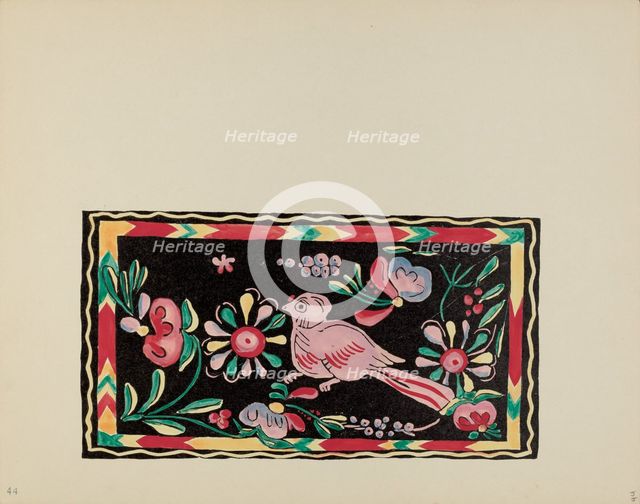 Plate 44: Painted Chest Designs: From Portfolio "Spanish Colonial Designs of New Mexico", 1935/1942. Creator: Unknown.