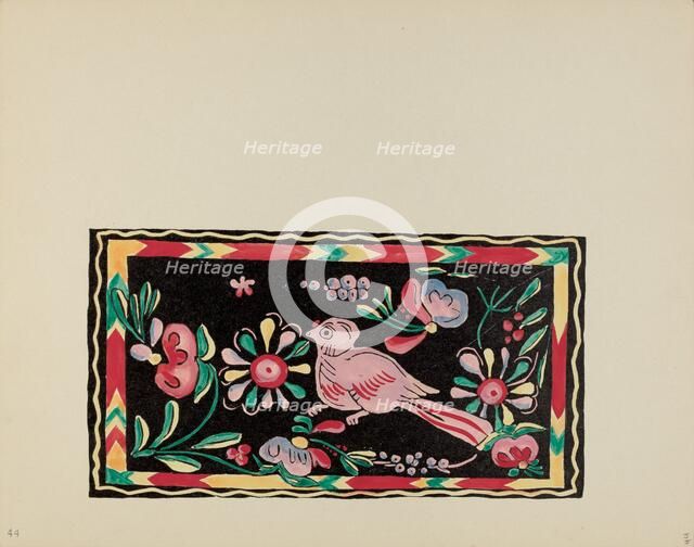 Plate 44: Painted Chest Designs: From Portfolio "Spanish Colonial Designs of New Mexico", 1935/1942. Creator: Unknown.