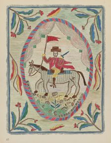 Plate 45: Embroidered Bedspread (St. James): From Portfolio "Spanish Colonial...", 1935/1942. Creator: Unknown