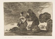 Plate 45 from The Disasters of War (Los Desastres de la Guerra): And t..., 1810 (published 1863). Creator: Francisco Goya