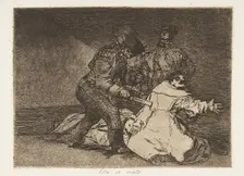 Plate 46 from The Disasters of War (Los Desastres de la Guerra): This ..., 1810 (published 1863). Creator: Francisco Goya