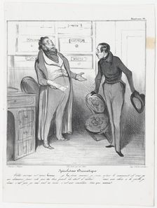 Plate 46: Spéculateur Dramatique, 1838. Creator: Honore Daumier