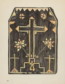 Plate 46: Straw Applique Design: From Portfolio "Spanish Colonial Designs of New Mexico", 1935/1942. Creator: Unknown