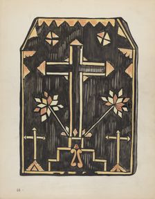 Plate 46: Straw Applique Design: From Portfolio "Spanish Colonial Designs of New Mexico", 1935/1942. Creator: Unknown