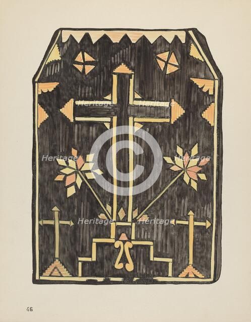 Plate 46: Straw Applique Design: From Portfolio "Spanish Colonial Designs of New Mexico", 1935/1942. Creator: Unknown.