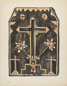 Plate 46: Straw Applique Design: From Portfolio "Spanish Colonial Designs of New Mexico", 1935/1942. Creator: Unknown