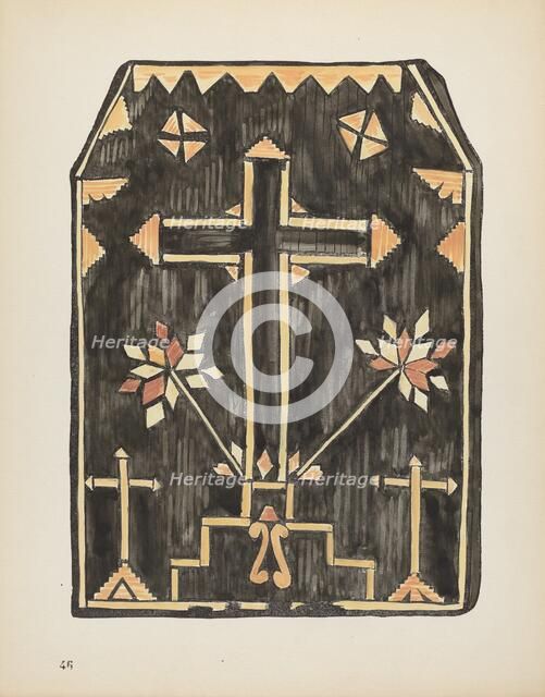 Plate 46: Straw Applique Design: From Portfolio "Spanish Colonial Designs of New Mexico", 1935/1942. Creator: Unknown.