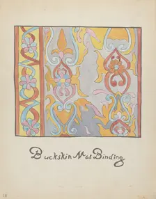Plate 48: Buckskin Design: From Portfolio "Spanish Colonial Designs of New Mexico", 1935/1942. Creator: Unknown