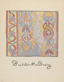 Plate 48: Buckskin Design: From Portfolio "Spanish Colonial Designs of New Mexico", 1935/1942. Creator: Unknown