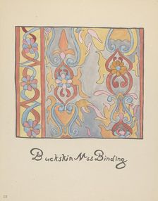 Plate 48: Buckskin Design: From Portfolio "Spanish Colonial Designs of New Mexico", 1935/1942. Creator: Unknown