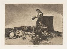 Plate 48 from The Disasters of War (Los Desastres de la Guerra): Cr..., 1811-12 (published 1863). Creator: Francisco Goya