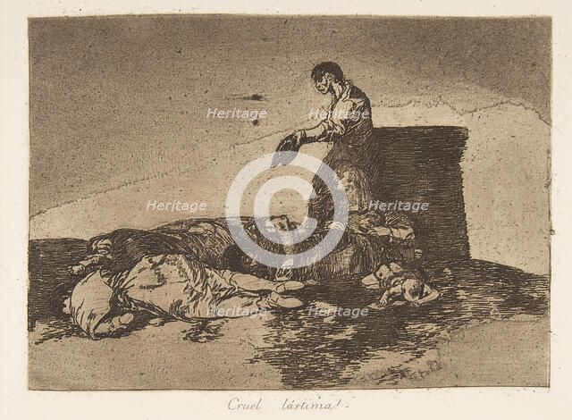 Plate 48 from 'The Disasters of War' (Los Desastres de la Guerra): 'Cr..., 1811-12 (published 1863). Creator: Francisco Goya.