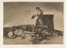 Plate 48 from The Disasters of War (Los Desastres de la Guerra): Cr..., 1811-12 (published 1863). Creator: Francisco Goya