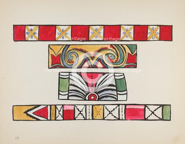 Plate 49: Miscellaneous Design: From Portfolio "Spanish Colonial Designs of New Mexico", 1935/1942. Creator: Unknown.