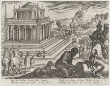 Plate 5: The Tomb of Mausolus, from The Seven Wonders of The World 1608. Creator: Antonio Tempesta