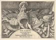 Plate 5: trophies of Roman arms from decorations above the windows on the second floor of ..., 1658. Creator: Giovanni Battista Galestruzzi