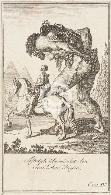 Plate 5 for Ariosto's 'Orlando Furioso', 1772. Creators: Daniel Nikolaus Chodowiecki, Daniel Berger.