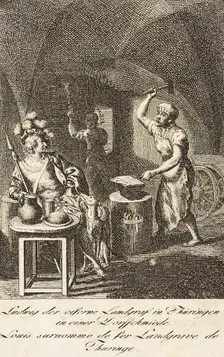 Plate 5 for History of the Middle Ages 1793. Creators: Daniel Nikolaus Chodowiecki, Eberhard Siegfried Henne