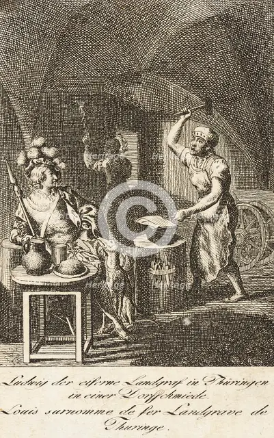 Plate 5 for 'History of the Middle Ages', 1793. Creators: Daniel Nikolaus Chodowiecki, Eberhard Siegfried Henne.