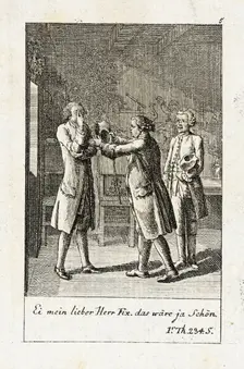 Plate 5 for J.G. Muller's Siegfried von Lindenberg 1783. Creator: Daniel Nikolaus Chodowiecki