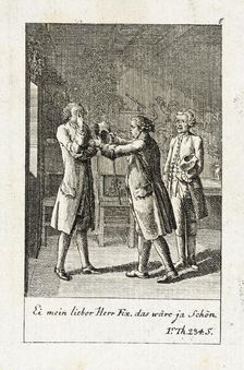 Plate 5 for J.G. Muller's Siegfried von Lindenberg 1783. Creator: Daniel Nikolaus Chodowiecki