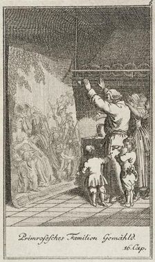 Plate 5 for Oliver Goldsmith's The Vicar of Wakefield 1776. Creator: Daniel Berger