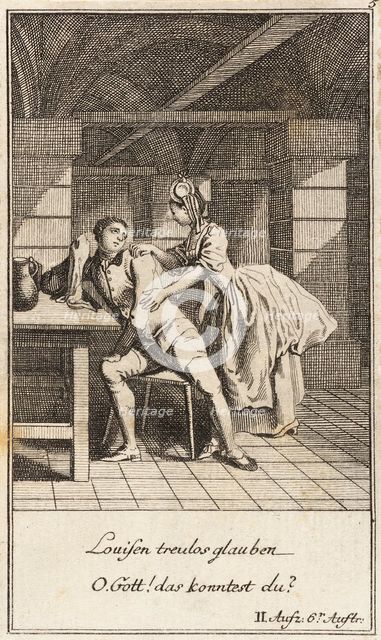 Plate 5 from The Deserter by Sedaine, 1775. Creator: Daniel Berger.