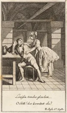 Plate 5 from The Deserter by Sedaine, 1775. Creator: Daniel Berger