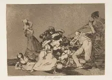 Plate 5 from The Disasters of War (Los Desastres de la Guerra): And t..., 1810 ( published 1863). Creator: Francisco Goya