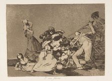 Plate 5 from The Disasters of War (Los Desastres de la Guerra): And t..., 1810 ( published 1863). Creator: Francisco Goya