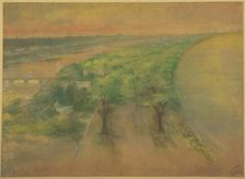 Plate 50 A from Plan of Chicago 1909: Chicago. View of the Proposed Park on the South Shore... Creator: Daniel Burnham