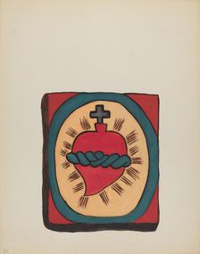 Plate 50: Sacred Heart: From Portfolio "Spanish Colonial Designs of New Mexico", 1935/1942. Creator: Unknown