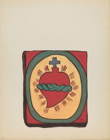 Plate 50: Sacred Heart: From Portfolio "Spanish Colonial Designs of New Mexico", 1935/1942. Creator: Unknown