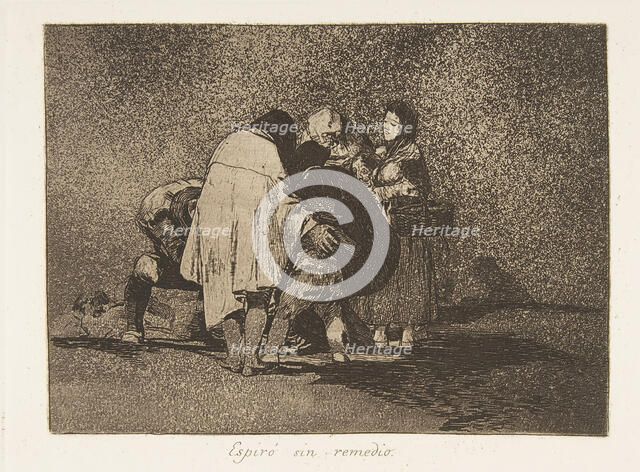 Plate 53 from 'The Disasters of War' (Los Desastres de la Guerra): 'Th..., 1811-12 (published 1863). Creator: Francisco Goya.