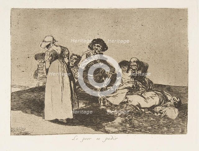 Plate 55 from 'The Disasters of War' (Los Desastres de la Guerra): 'Th..., 1811-12 (published 1863). Creator: Francisco Goya.