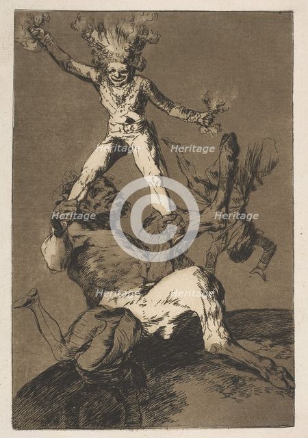 Plate 56 from 'Los Caprichos':To rise and to fall (Subir y bajar.), 1799. Creator: Francisco Goya.