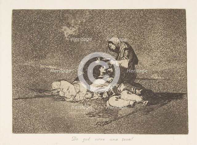 Plate 59 from 'The Disasters of War' (Los Desastres de la Guerra): 'Wh..., 1811-12 (published 1863). Creator: Francisco Goya.