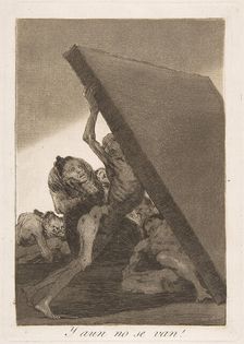 Plate 59 from Los Caprichos': And still they don't go! (Y aun no se van!), 1799. Creator: Francisco Goya