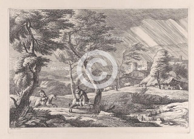 Plate 6: the Tempest, 1743. Creator: Davide Antonio Fossati.