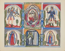 Plate 6: Chapel Altarpiece, Santa Cruz: From Portfolio "Spanish Colonial...", 1935/1942. Creator: Unknown