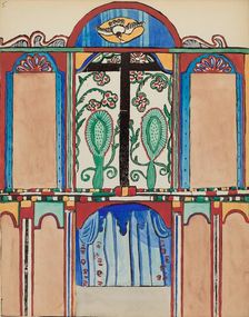 Plate 6: Chapel Altarpiece, Santa Cruz: From Portfolio "Spanish Colonial...", 1935/1942. Creator: Unknown